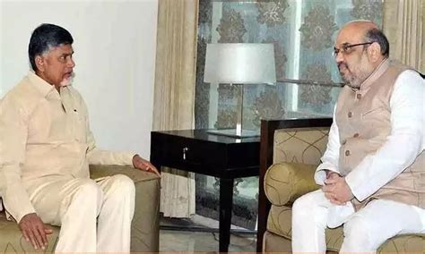 Chandrababu Naidu Meets Amit Shah Discusses On Political Situation In Ap