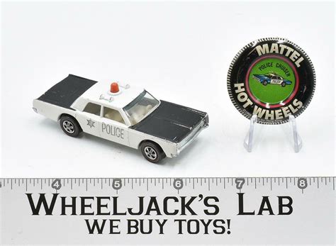 Police Cruiser With Button Redline Hot Wheels Mattel Vintage Rl Wheeljack S Lab