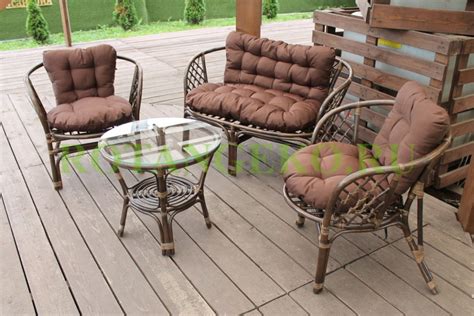 Комплект мебели "Багама" из натурального ротанга. | Экомебель