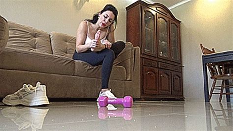 Drop A Weight On Your Foot Miss Brunette Clips Sale