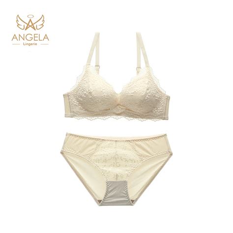 Jual ANGELA PREMIUM JAPAN Bra BH Set Tanpa Kawat Celana Dalam Wanita Bikini Sport Beha Lingerie