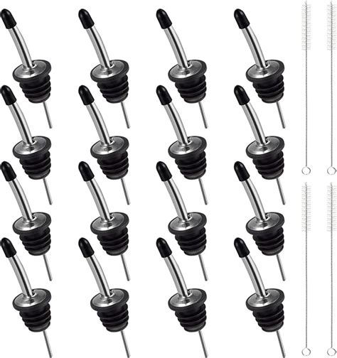 ZOCONE 16 PCS Versatori In Acciaio Inox Con 4 Spazzole Beccuccio