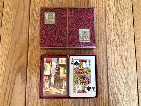 vintage twin packs  waddingtons playing cards  crafted waddingtons