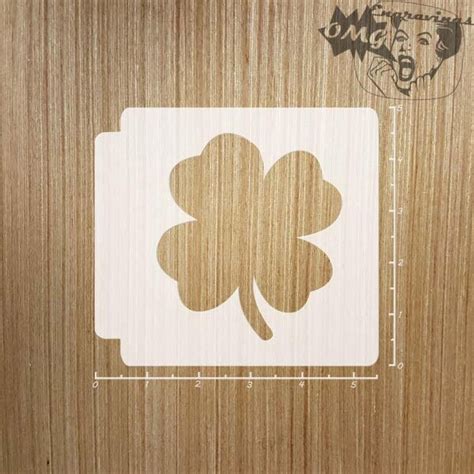 Four Leaf Clover Stencils Etsy