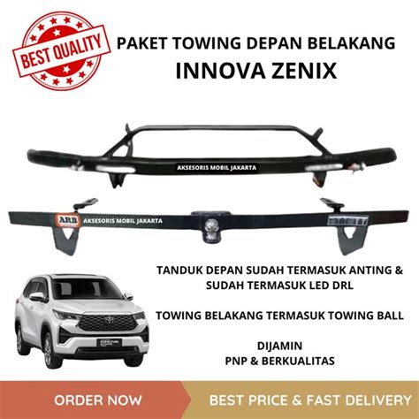 Jual Towing Besi Pengaman Depan Belakang Mobil Innova Zenix Shopee