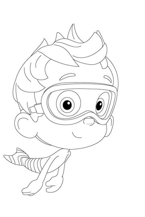 Desenhos Dos Bubble Guppies Para Imprimir E Colorir Pintar