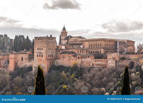 alhambra palace  granada andalusia spain stock image image