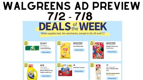 Walgreens Ad Preview 72 78 Video Extreme Couponing And Deals