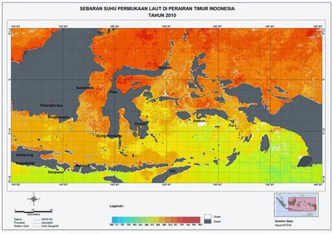 pusat studi sumber daya pesisir laut suhu permukaan laut sea surface