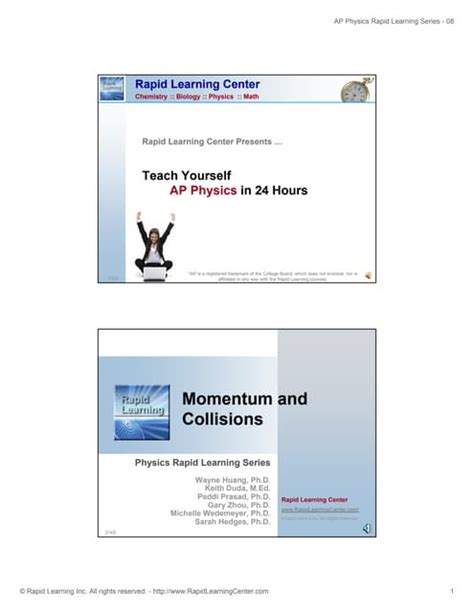 Momentum & Collisions | PDF