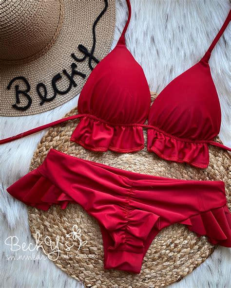 Paulette Bikini Copas Removibles Tiras Ajustables Opciones De Bikinis En Tanga Ancha