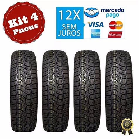 4x Pneu 195 65 15 Scorpion Atr Remold Montana Strada Saveiro R 799