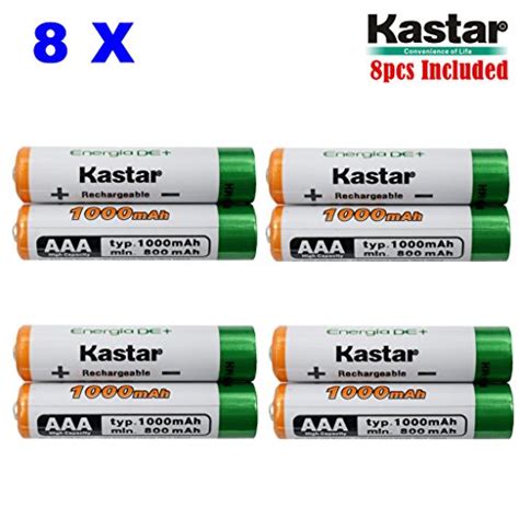 Buy Kastar AAA 8 Pack Ni MH 1000mAh Super High Capacity Rechargeable