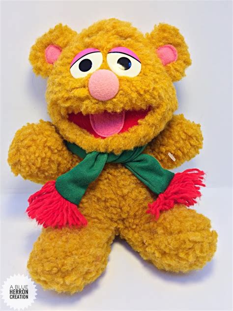 Baby Fozzie Bear Plush Teddy Bear Toy 1987 - The Muppets Jim Henson ...