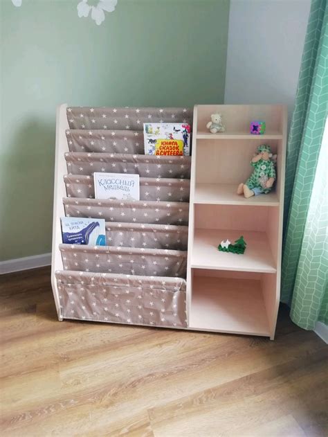 Детская книжная полка Монтессори - 75 фото