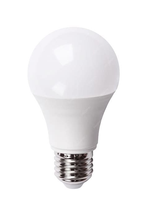 Premium Photo | White led light bulb isolated on white background