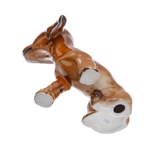 Статуэтка "Щенок таксы", фарфор, роспись, мануфактура "Goebel ...