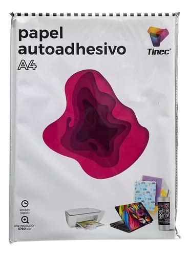 Papel Fotogr Fico Adhesivo Tinec A G Hojas Mercadolibre