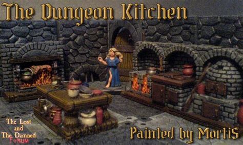 Dnd Kitchen Diorama Dungeons And Dragons Terrain Diorama Dnd