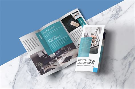 Digital Tri-fold Brochure Design on Behance