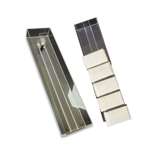 custom recyclable clear acrylic push pull device  merchandising