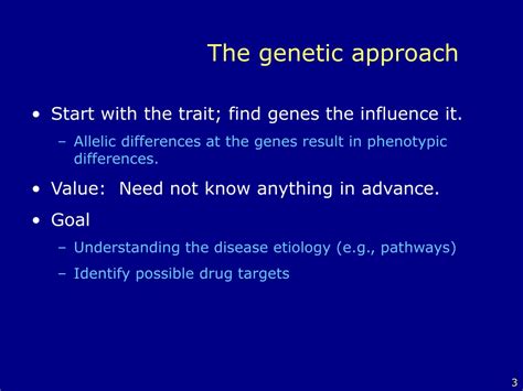 Ppt The Genetic Dissection Of Complex Traits Powerpoint Presentation