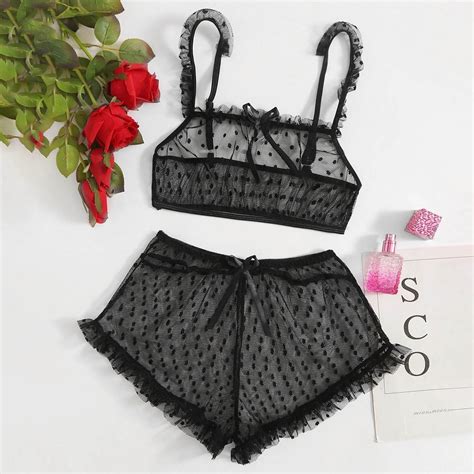 Aayomet Lingerie For Women Women Lingerie Lace Nightgown Mesh Chemise Boudoir Nighty Teddy