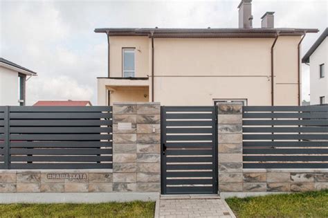 Графитовый цвет | Modern fence design, Fence design, Fence wall design