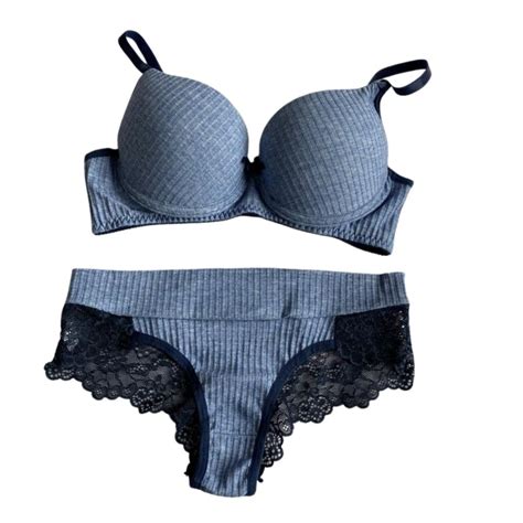 Conjunto Paquera De Algod O Modal Suti Bojo Calcinha Fio Dental Doce Lingerie Loja