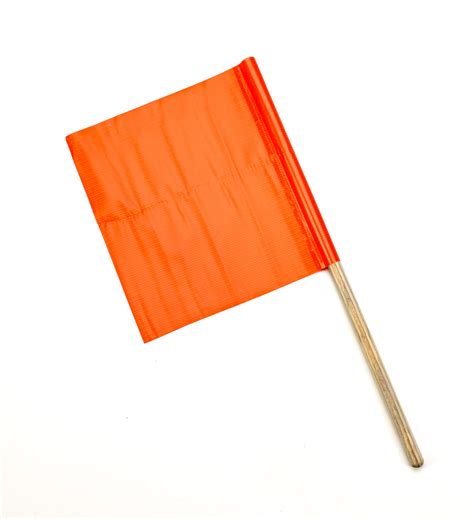 Vinyl Highway Safety Flags, Reinforced 3-ply, 12 in. x12 in. x 24 in