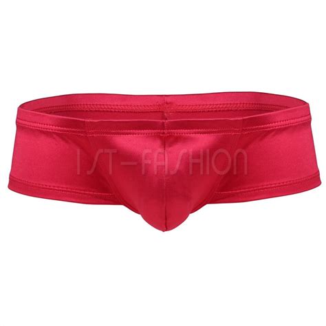 Sexy Men Bikini Underwear Wet Look Low Rise Pouch Briefs Thong Shorts Underpants Ebay