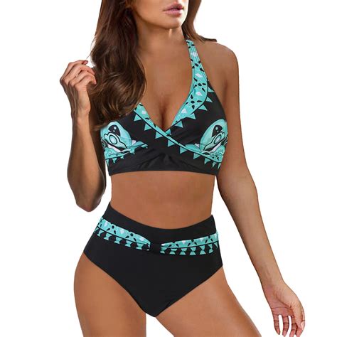 Taiaojing Women S Bikini Sets High Waisted Bathing Suits New Split Body