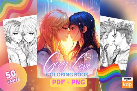 Gay Love Lesbian Coloring Pages Graphic By Sahad Stavros Studio Creative Fabrica
