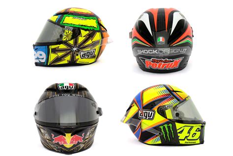 Photos The Five Agv Pista Gp Helmets In Motogp Asphalt And Rubber