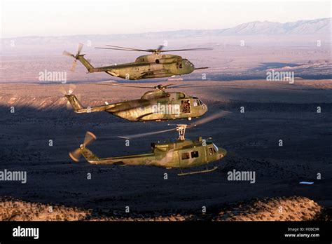 An Hh 53 Super Jolly An H 3 Jolly Green Giant And A Uh 1 Iroquois