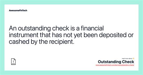 outstanding check awesomefintech blog