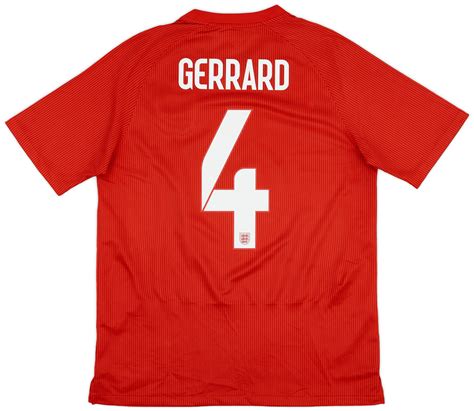 England Authentic Away Shirt Gerrard L