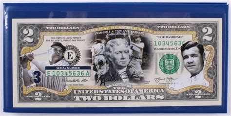 Babe Ruth Colorized Commemorative Bank Note Pristine Auction