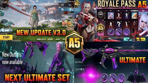 A5 Royale Pass 1 To 100rp Rewards A5 Pan Upgrade Skin Next Ultimate