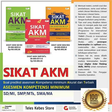 Jual Buku Sukses Sikat Sikat Akm Sd Smp Sma Soal Latihan Ujian Nasional