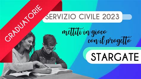 News Graduatorie Progetto Stargate Servizio Civile Il Faro Sociale