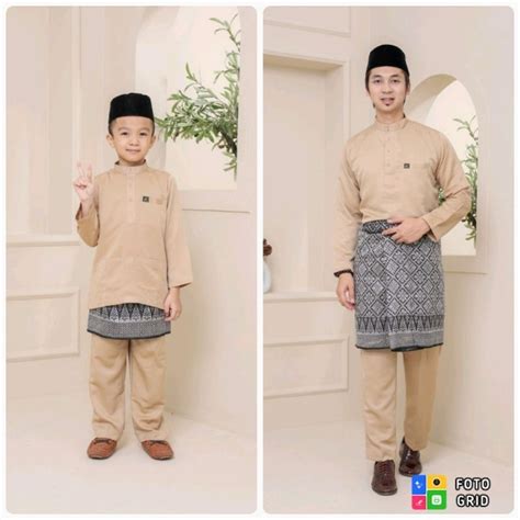 NUDE SET BAJU MELAYU SLIM FIT DEWASA DAN BUDAK TIADA PESAK Shopee Malaysia