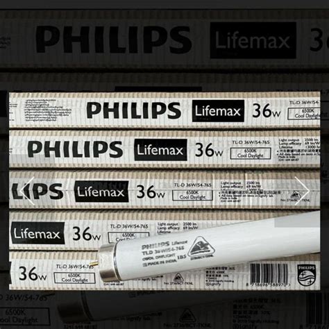 PHILIPS TL-D 36W / 54-765 Lampu Neon TL Panjang 36 Watt Neon 120 cm