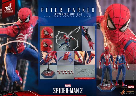 Marvel S Peter Parker Spider Man 2 Advanced Suit 2 0 1 6 Scale Action Figure By Hot Toys