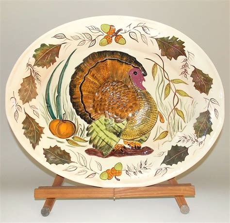 Large Turkey Platter 22 12 X 17 34 Ceramic Studio Made By LourÉ