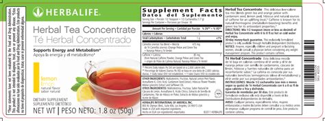 Herbalife Tea Nutrition Facts Besto Blog