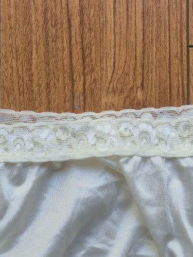 Vintage Hanes Her Way Yellow Nylon Lace Silky High Cut Brief Bikini Panties Ebay