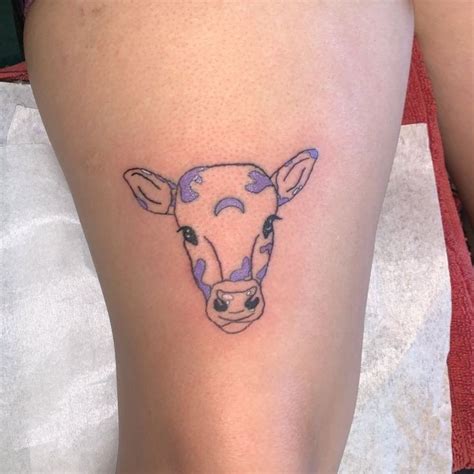 Small Cow Tattoo Ideas