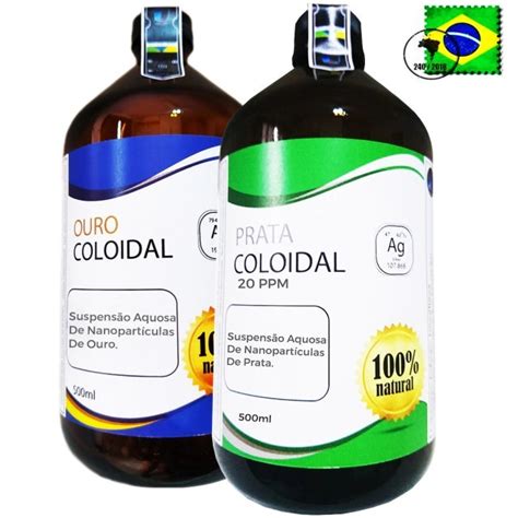 Prata E Ouro Coloidal Para Que Serve - Ouro Coloidal + Prata Coloidal 20ppm 500ml | Shopee Brasil