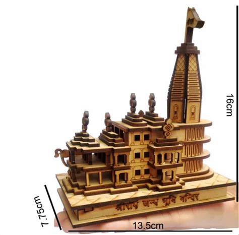 SHRI RAM MANDIR WOODEN HANDCRAFTED at Rs 400 | Wooden Handcrafted ...